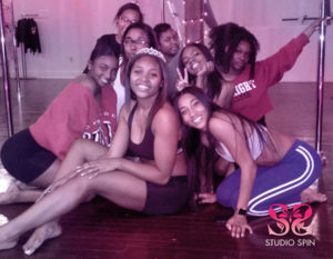 Studio Spin pole party