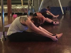 stretch class at Studio Spin